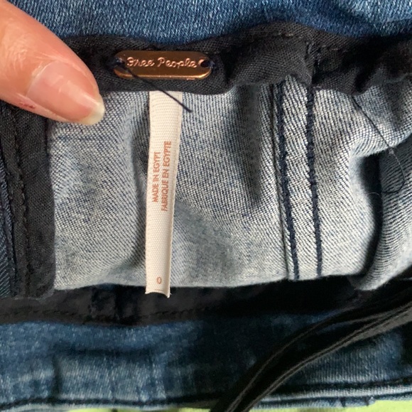 Free People Modern Femme Denim Mini Skirt in Garage Blue - Picture 16 of 16